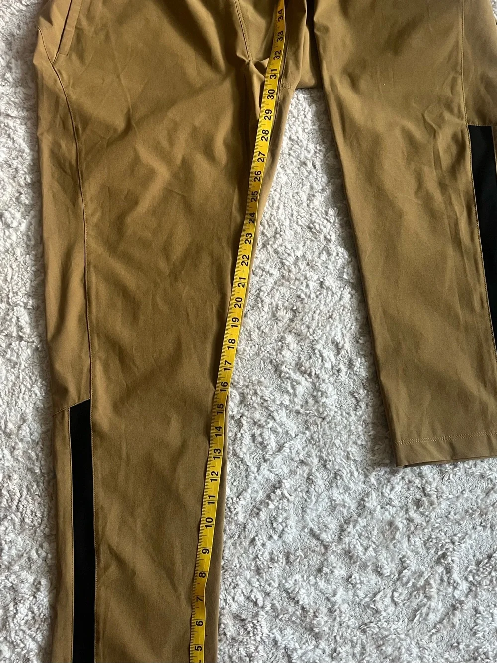 The North Face Men’s ESSENTIAL Track/Running pants in Tan with Black Accents